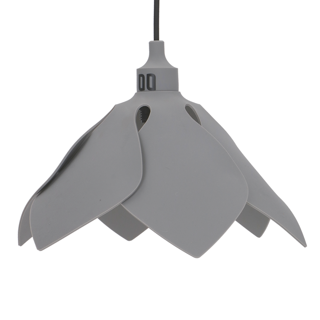 Flores lamp foldable grey E27