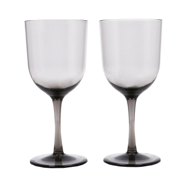 Feria wine glass smokey 2 pieces