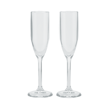 Feria champagne glass clear 2 pieces