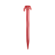 Piquet 19cm plastique rouge 6 pièces