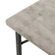 Veneto table solid light grey 120